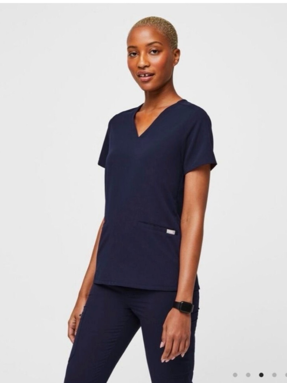 Figs Casma top navy XL